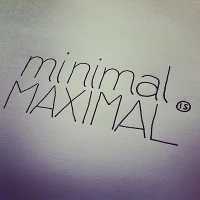 Minimal is maximal - One of my favorite #moto. #sk