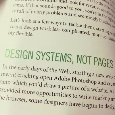 Design systems, not pages