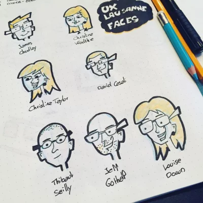 Sketching some faces for #uxls tomorrow