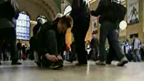 Gelé au milieu de Grand Central Station